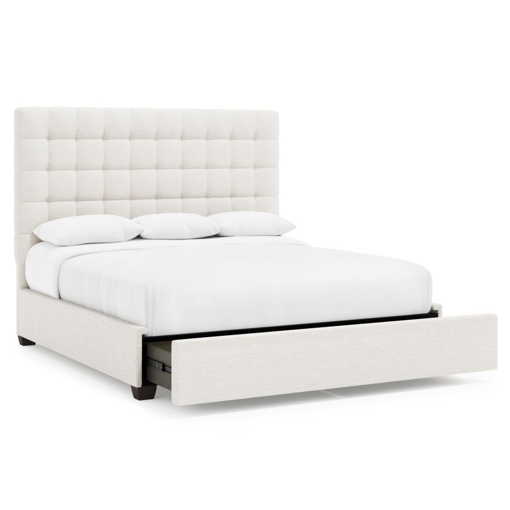 Avery Fabric Storage Panel Bed King (66" H)