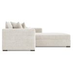 Helena Fabric Sectional Wood Foot
