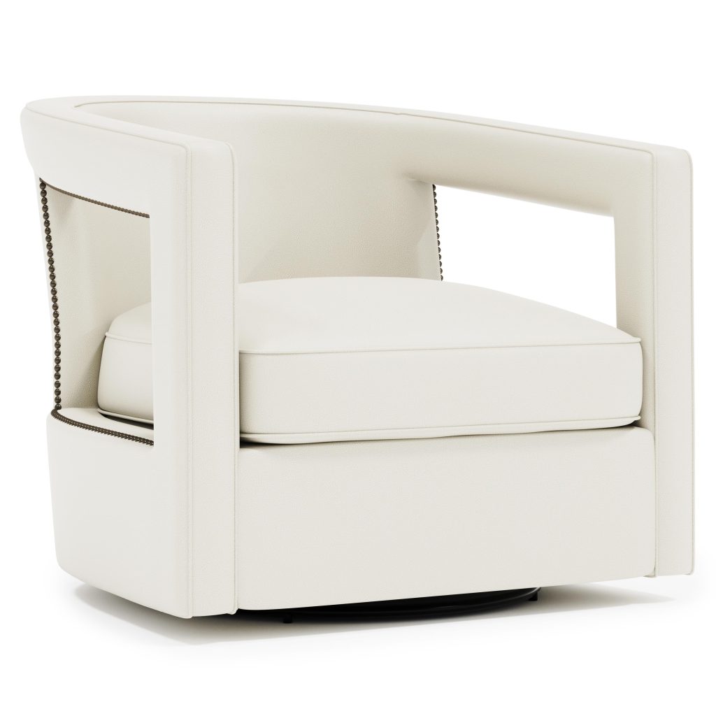 Alana Leather Swivel Chair
