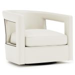 Alana Leather Swivel Chair