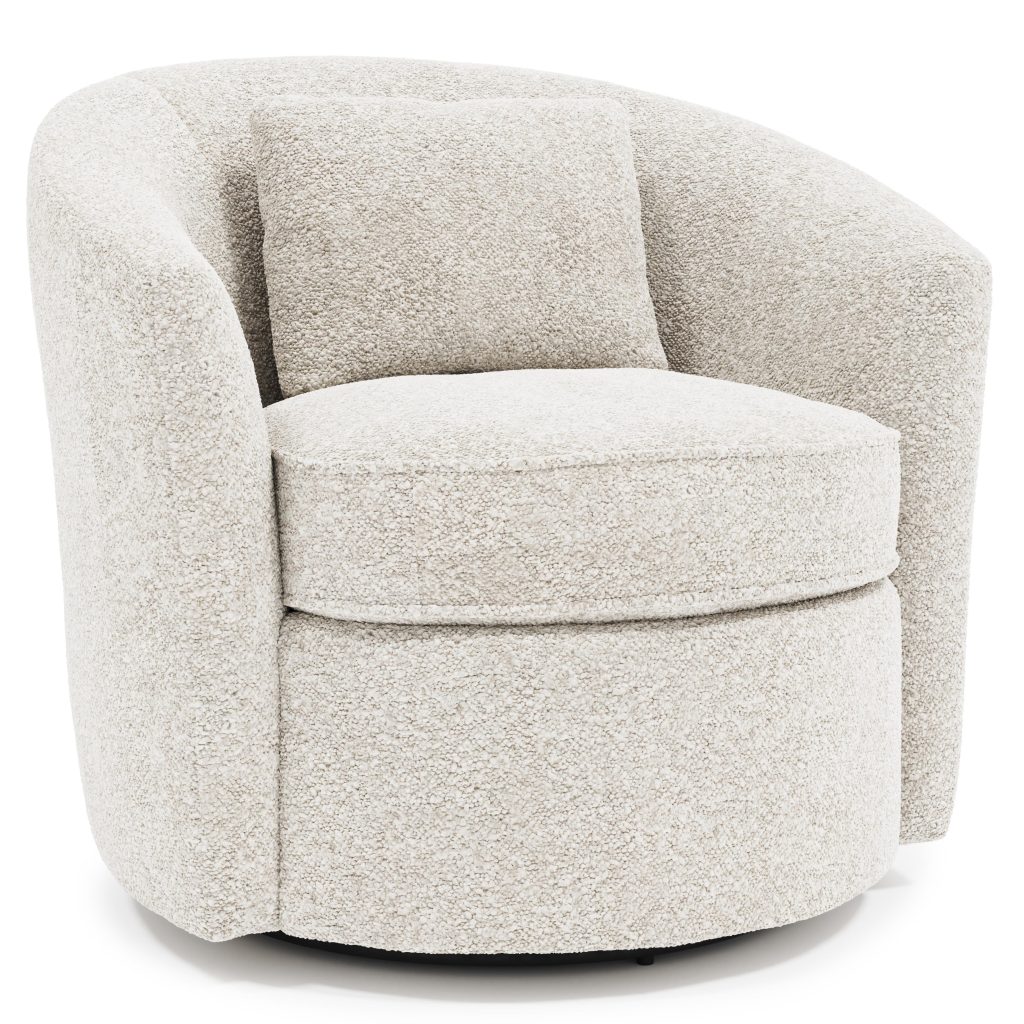 Elizabeth Fabric Swivel Chair