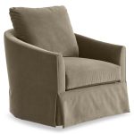 Astoria Skirted Fabric Swivel Chair